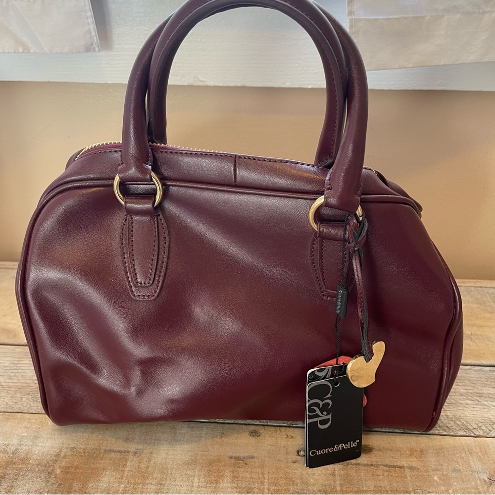 Burgundy Satchel